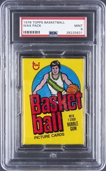 1978-79 Topps Basketball Wax Pack - PSA MINT 9